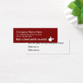 Red Stylish Customer Rewards Cards (Schreibtisch)