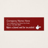 Red Stylish Customer Rewards Cards (Vorderseite)