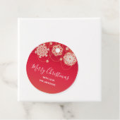 Red Stylish Frohe Weihnachten Geschenkanhänger (Beispiel)