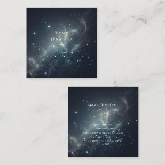 Red Subtle sanfter Glitzer Hintergrund Quadratische Visitenkarte (Vorne/Hinten)