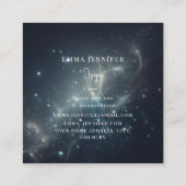 Red Subtle sanfter Glitzer Hintergrund Quadratische Visitenkarte (Rückseite)