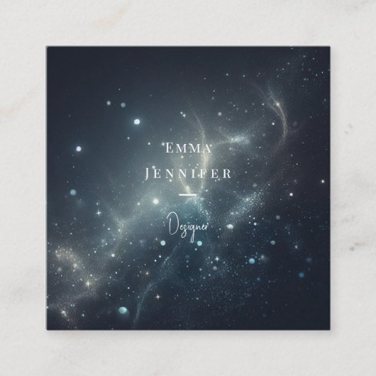 Red Subtle sanfter Glitzer Hintergrund Quadratische Visitenkarte (Vorderseite)