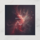 Red Subtle sanfter Glitzer Hintergrund Quadratische Visitenkarte (Vorderseite)