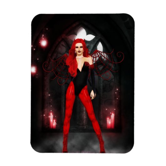Red Succubus Magnet (Vertikal)