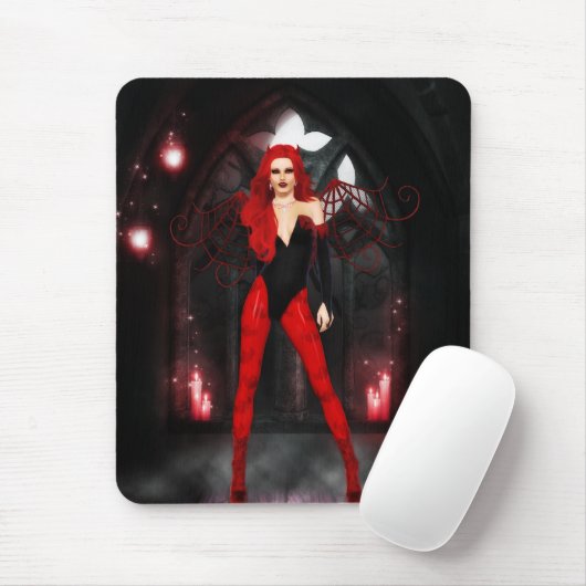 Red Succubus Mousepad (Mit Mouse)