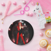 Red Succubus Pappteller (Party)