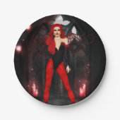 Red Succubus Pappteller (Vorderseite)