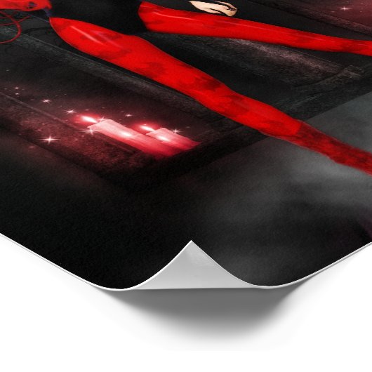 Red Succubus Poster (Ecke)