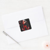 Red Succubus Quadratischer Aufkleber (Umschlag)