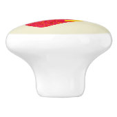 Red Summer Beach Flip Flops Door Knob Keramikknauf (Seitenansicht)