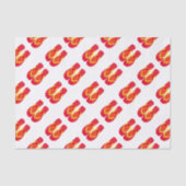 Red Summer Beach Party Flip Flops Geschenktüte Seidenpapier (Vorderseite)