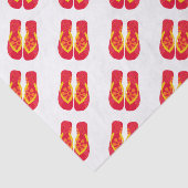 Red Summer Beach Party Flip Flops Geschenktüte Seidenpapier (Ausschnitt)