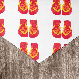 Red Summer Beach Party Flip Flops Geschenktüte Seidenpapier