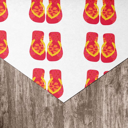 Red Summer Beach Party Flip Flops Geschenktüte Seidenpapier