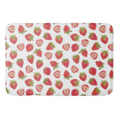 Red Summer Strawberry Pattern Badematte (Vorderseite)