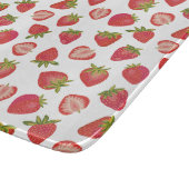 Red Summer Strawberry Pattern Schneidebrett (Ecke)