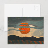 Red Sun | Arthur Dove | Postkarte (Vorne/Hinten)