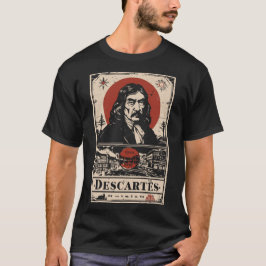 Red Sun Descartes | Philosophieportrait T-Shirt