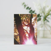 Red Sun Glare Postkarte (Stehend Vorderseite)