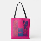 Red Sun Nature Tote Bag Tasche (Rückseite)