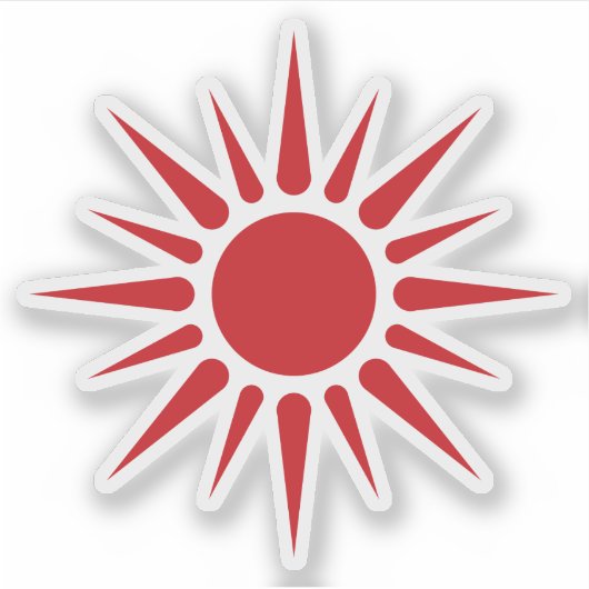 Red Sun of Nigeria Aufkleber (Vorderseite)