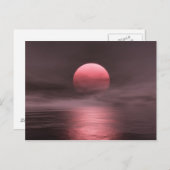 Red Sun Postkarte (Vorne/Hinten)