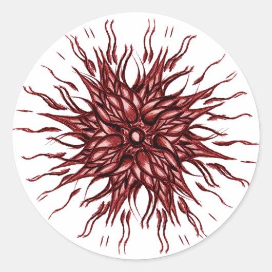 Red Sun Sticker (Vorderseite)