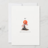 Red Sun und Old Sakura Wedding Save the Date (Rückseite)