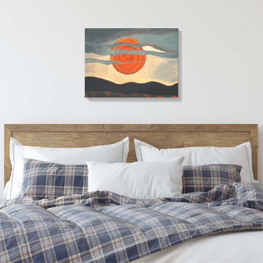 Red Sun von Arthur Dove Leinwanddruck (Insitu (Schlafzimmer))