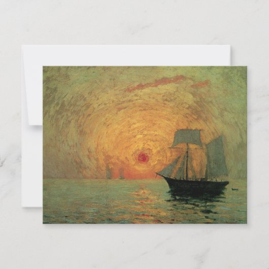 Red Sun von Maxime Maufra, Vintager Impressionismu (Vorderseite)