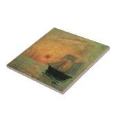 Red Sun von Maxime Maufra, Vintager Impressionismu Fliese (Seite)