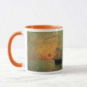 Red Sun von Maxime Maufra, Vintager Impressionismu Tasse (Links)