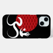 Red Sun Yoga Spiritual Indian Meditat Om Om Logo Case-Mate iPhone Hülle (Rückseite (Horizontal))