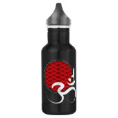 Red Sun Yoga Spirituelle indische Medizin Om / Om Edelstahlflasche (Links)