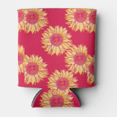 Red Sunflower Coozy Dosenkühler (Vorderseite)