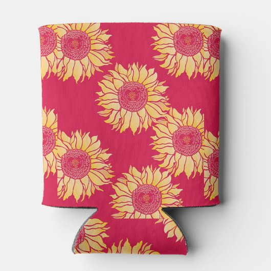 Red Sunflower Coozy Dosenkühler (Rückseite)