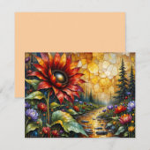 Red Sunflower in valley by stream (Vorne/Hinten)