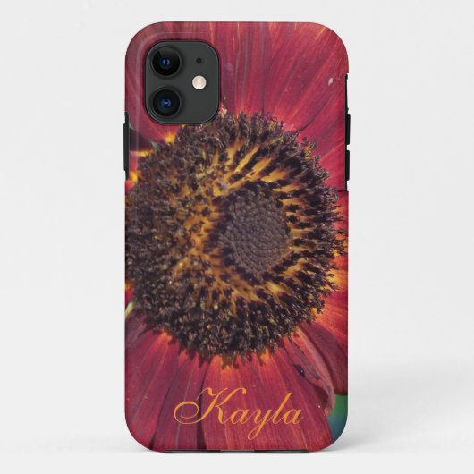 Red Sunflower iPhone 5 Fall *personalize* Case-Mate iPhone Hülle (Rückseite)