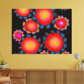 Red Sunflowers  Leinwanddruck (Insitu (Wohnzimmer))