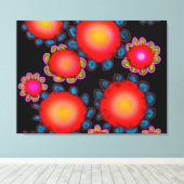 Red Sunflowers  Leinwanddruck (Insitu (Holzboden))