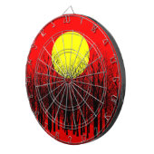 Red Sunset Dartscheibe (Vorderseite rechts)