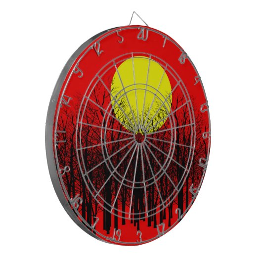 Red Sunset Dartscheibe (Vorderseite Links)