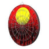 Red Sunset Dartscheibe (Vorderseite rechts)