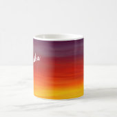 Red Sunset Individuelle Name Kaffee Tasse (Mittel)