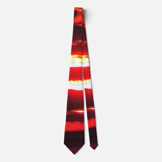 Red Sunset Neck Tie Krawatte (Vorderseite)
