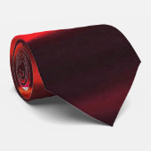 Red Sunset Neck Tie Krawatte (Gerollt)