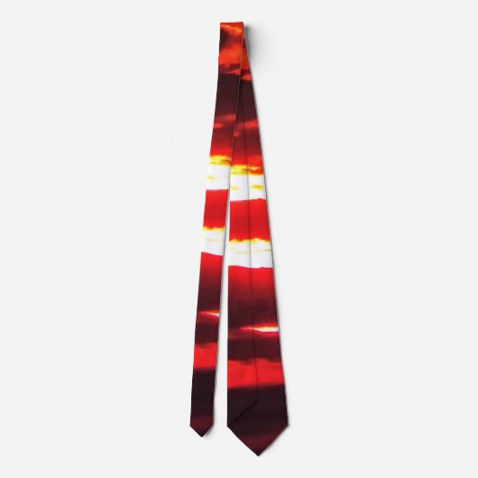 Red Sunset Neck Tie Krawatte (Rückseite)