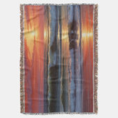 Red Sunset Ocean Seascape Malerei Artwork Decke (Vorderseite Vertikal)