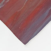 Red Sunset Ocean Seascape Malerei Artwork Fleecedecke (Ecke)