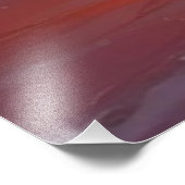 Red Sunset Ocean Seascape Malerei Artwork Fotodruck (Ecke)